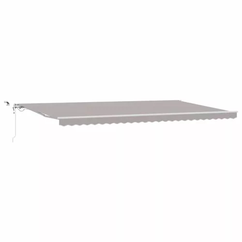  Behúzható napellenző Világosszürke 600 × 300 cm