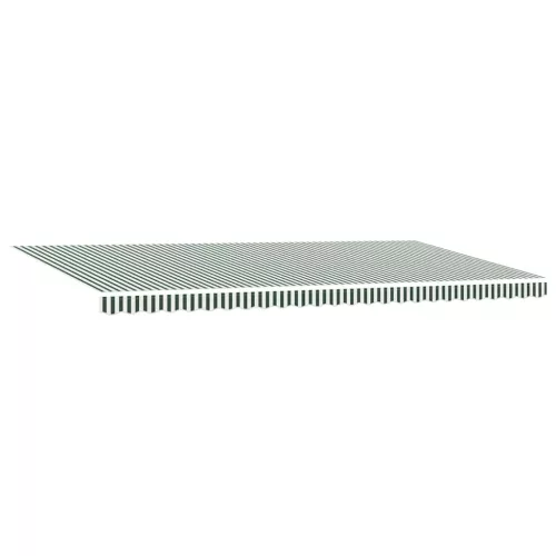 Behúzható napellenző Zöld és Fehér 600 × 300 cm