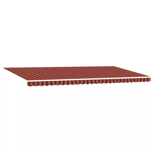  Automatikus behúzható napellenző LED-del Narancs és Barna 600x350 cm