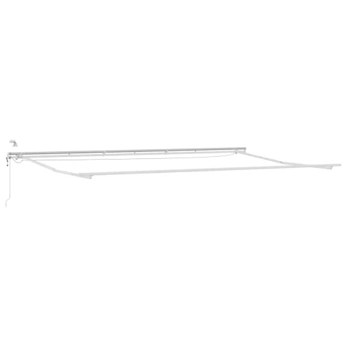  Automatikus behúzható napellenző LED-del Narancs és Barna 600x350 cm