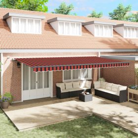    Napernyő Anyag narancssárga és barna 600 × 350 cm Poliészter