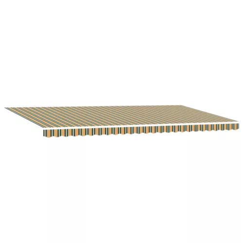  Behúzható napellenző Zöld és sárga 600 × 350 cm