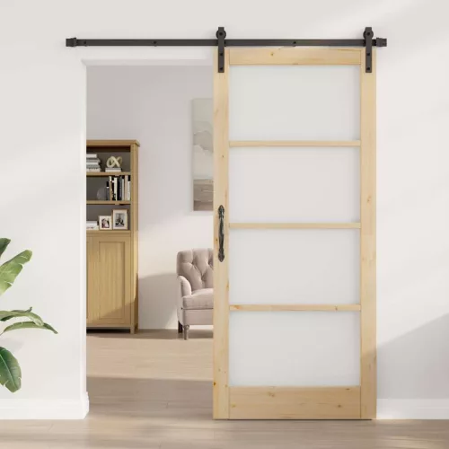  Csúszó ajtó ORKDAL Természetes és fekete 93 x 211 cm