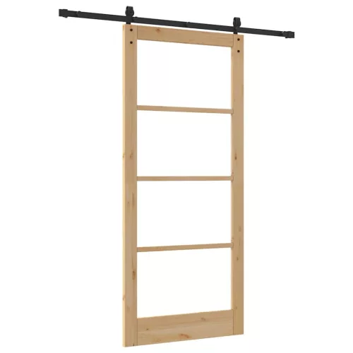  Csúszó ajtó ORKDAL Természetes és fekete 93 x 211 cm