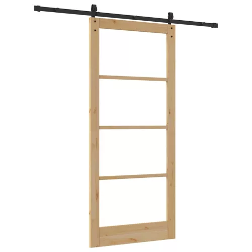  Csúszó ajtó ORKDAL Természetes és fekete 93 x 211 cm