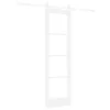  Csúszó ajtó ORKDAL Fehér 61 x 198,5 cm Tömör fenyőfa és üveg