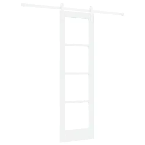  Csúszó ajtó ORKDAL Fehér 61 x 198,5 cm Tömör fenyőfa és üveg