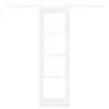  Csúszó ajtó ORKDAL Fehér 61 x 198,5 cm Tömör fenyőfa és üveg