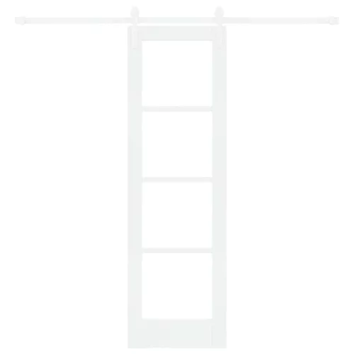  Csúszó ajtó ORKDAL Fehér 61 x 198,5 cm Tömör fenyőfa és üveg