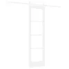  Csúszó ajtó ORKDAL Fehér 61 x 198,5 cm Tömör fenyőfa és üveg