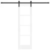  Csúszó ajtó ORKDAL Fehér 61 x 198,5 cm Tömör fenyőfa és üveg