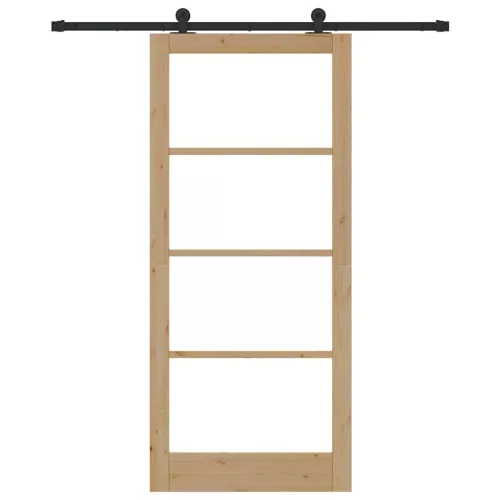  Csúszó ajtó ORKDAL Természetes és fekete 93 x 211 cm