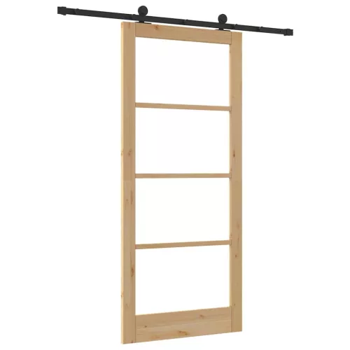  Csúszó ajtó ORKDAL Természetes és fekete 93 x 211 cm