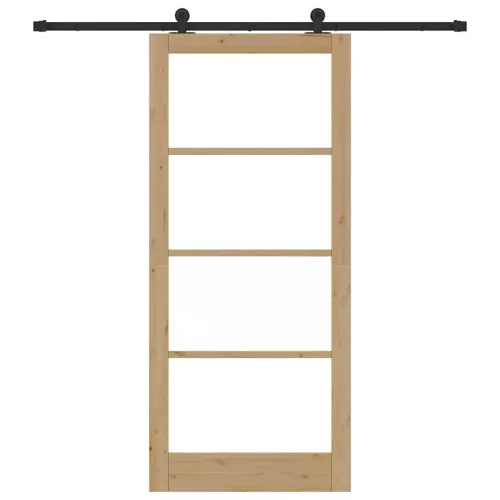  Csúszó ajtó ORKDAL Természetes és fekete 93 x 211 cm