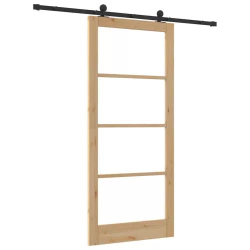  Csúszó ajtó ORKDAL Természetes és fekete 93 x 211 cm