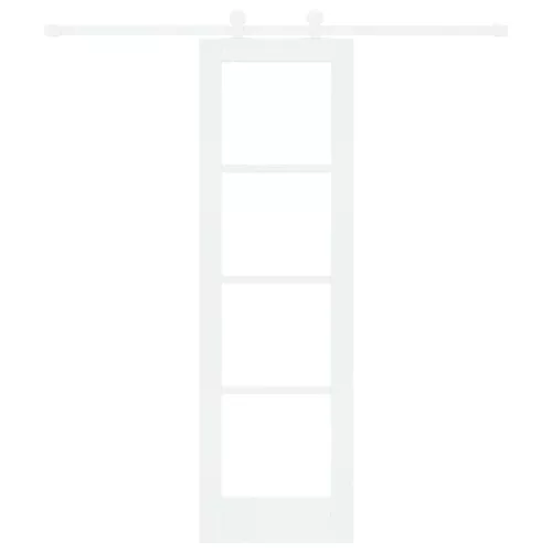  Csúszó ajtó ORKDAL Fehér 61 x 198,5 cm Tömör fenyőfa és üveg