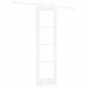  Csúszó ajtó ORKDAL Fehér 61 x 198,5 cm Tömör fenyőfa és üveg