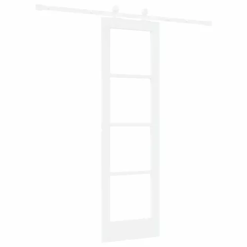 Csúszó ajtó ORKDAL Fehér 61 x 198,5 cm Tömör fenyőfa és üveg