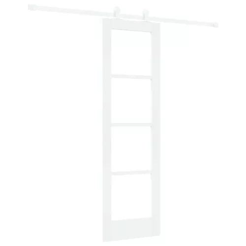  Csúszó ajtó ORKDAL Fehér 61 x 198,5 cm Tömör fenyőfa és üveg