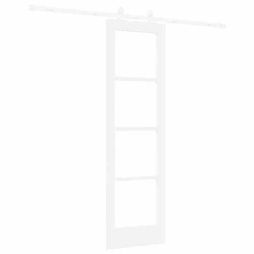  Csúszó ajtó ORKDAL Fehér 61 x 198,5 cm Tömör fenyőfa és üveg