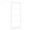  Csúszó ajtó ORKDAL Fehér 93 x 202 cm Tömör fenyőfa és üveg