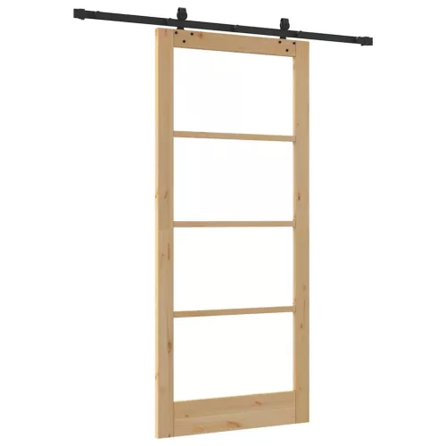  Csúszó ajtó ORKDAL Természetes és fekete 93 x 211 cm