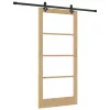  Csúszó ajtó ORKDAL Természetes és fekete 93 x 202 cm