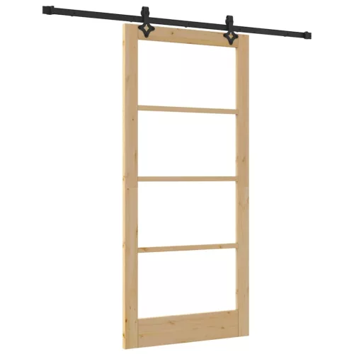  Csúszó ajtó ORKDAL Természetes és fekete 93 x 202 cm