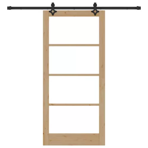  Csúszó ajtó ORKDAL Természetes és fekete 93 x 202 cm