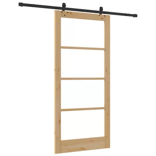  Csúszó ajtó ORKDAL Természetes és fekete 93 x 202 cm