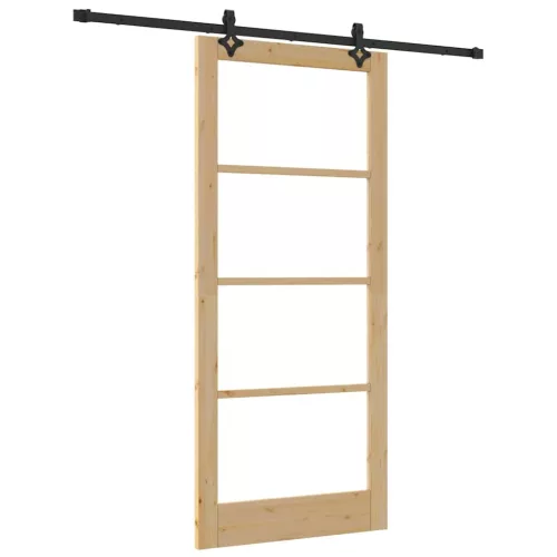  Csúszó ajtó ORKDAL Természetes és fekete 93 x 211 cm