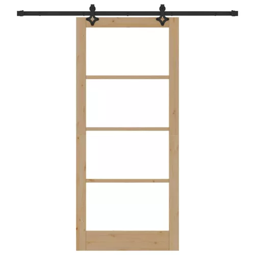  Csúszó ajtó ORKDAL Természetes és fekete 93 x 211 cm