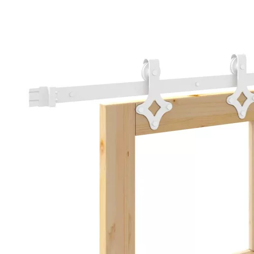  Csúszó ajtó Természetes 61 x 198,5 cm Tömör fenyőfa és üveg