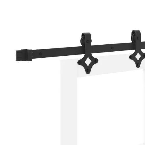  Csúszó ajtó Fehér 83 x 211 cm Tömör fenyőfa és üveg