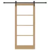  Csúszó ajtó Természetes és fekete 93 x 211 cm