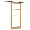  Csúszó ajtó Természetes és fekete 93 x 211 cm