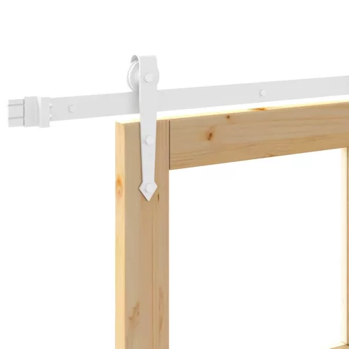  Csúszó ajtó Természetes 61 x 198,5 cm Tömör fenyőfa és üveg