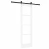 Csúszó ajtó ORKDAL Fehér 61 x 198,5 cm Tömör fenyőfa és üveg