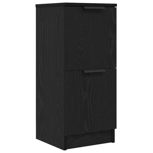  Széf 3 pcs Fekete tölgy Faanyag