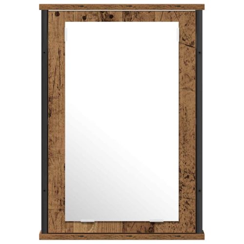  Fürdőszoba bútor szett polcokkal tárolóval 2 pcs Barna Faanyag