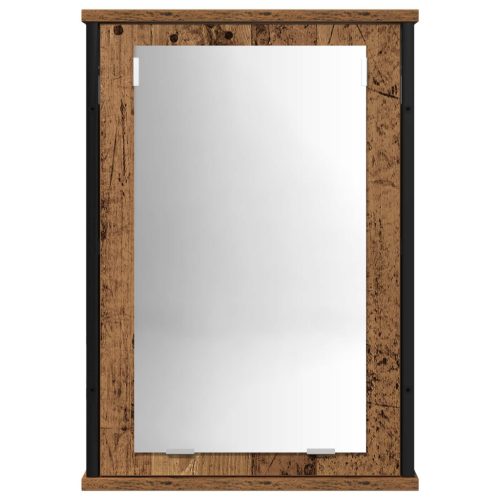  Fürdőszoba bútor szett polcokkal tárolóval 2 pcs Barna Faanyag