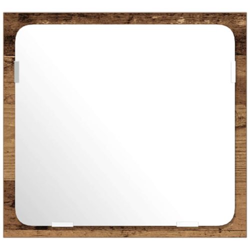  Fürdőszoba bútor szett Falra szerelhető 3 pcs Öreg fa Faanyag