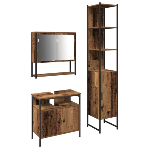  Mosdószekrény Beépített Mosdóval, Régi Fa Kompozit