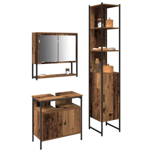  Mosdószekrény Beépített Mosdóval, Régi Fa Kompozit