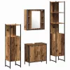  Fürdőszoba bútor szett 4 pcs Barna 33 x 33 x 185.5 cm Faanyag