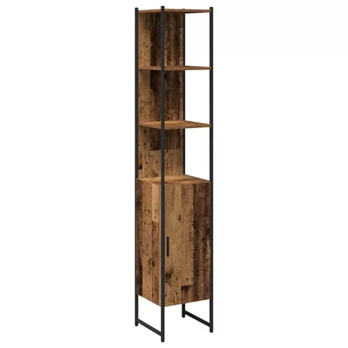  Fürdőszoba bútor szett 4 pcs Barna 33 x 33 x 185.5 cm Faanyag