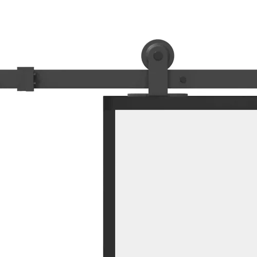  ESG üveg és alumínium tolóajtó fémszerelvény-szettel 90x205 cm