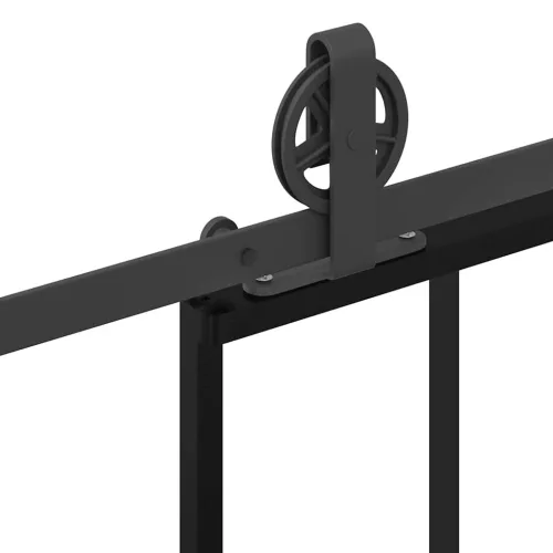  ESG üveg és alumínium tolóajtó fémszerelvény-szettel 76x205 cm