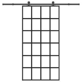  tolóajtó vasalatokkal 102x205 cm ESG üveg&alumínium