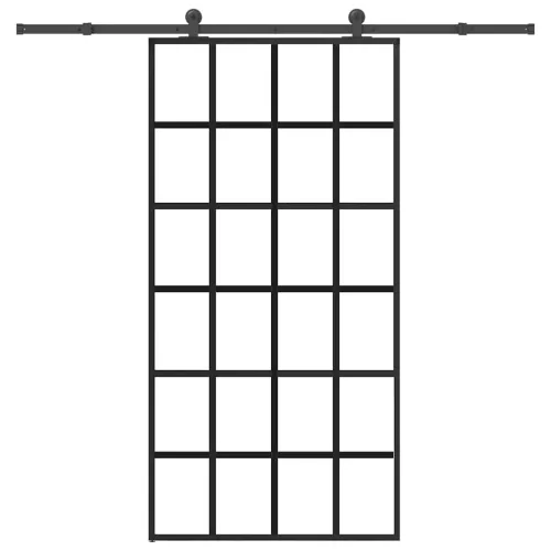  tolóajtó vasalatokkal 102x205 cm ESG üveg&alumínium